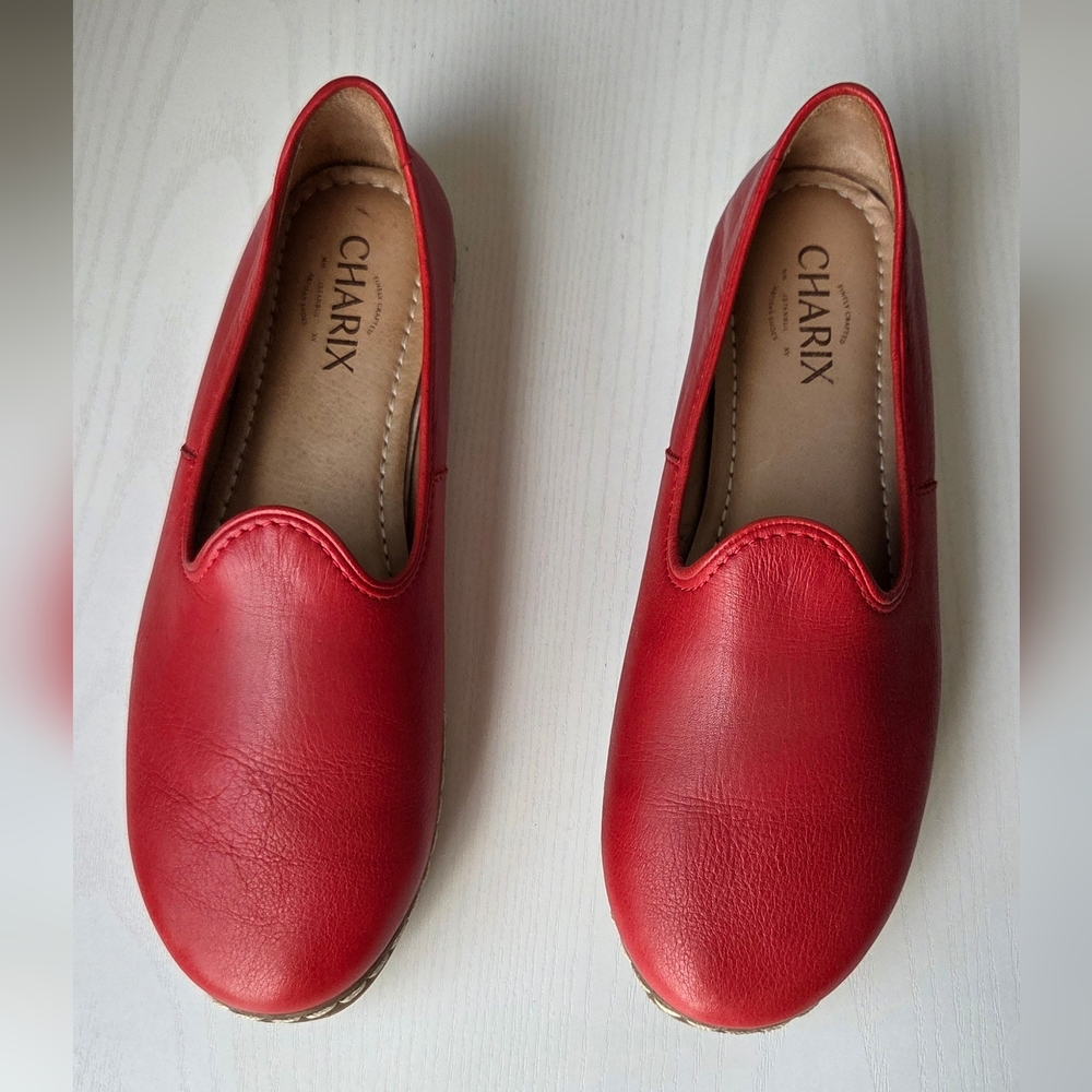 Charix Red Slip On Shoes Excellent Condition - Picture 7 of 15